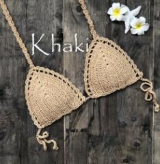 Sexy Bikini Top Crochet Strips Bandage Swimwear Beachwear Women Bikini Tops Swimsuit Female bathing suit biquinis feminino 2019