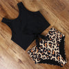 2020 Women Bikinis Set Sports Tank Bikini Tops Retro Snakeskin/Floral/Striped/Leopard High Waisted Bottoms Bow Swimsuit Biquini