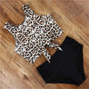 2020 Women Bikinis Set Sports Tank Bikini Tops Retro Snakeskin/Floral/Striped/Leopard High Waisted Bottoms Bow Swimsuit Biquini