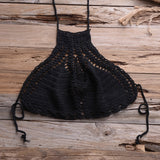 Sexy Crochet Bikinis Sets Handmade Knitted Cotton Swimwear Swimsuit Top + Bottom Bandage Women Sexy Beachwear Biquinis