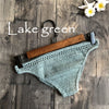 Women Sexy Crochet Bikini Bottom Boho Thong Swimwear Handmade Swimsuit Knitting Shorts