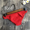 Women Sexy Crochet Bikini Bottom Boho Thong Swimwear Handmade Swimsuit Knitting Shorts