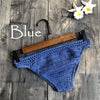 Women Sexy Crochet Bikini Bottom Boho Thong Swimwear Handmade Swimsuit Knitting Shorts