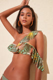 Trendyol Flower Decorated Flounces Bikini Top TBESS20BU0173