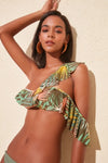 Trendyol Flower Decorated Flounces Bikini Top TBESS20BU0173