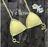 Sexy Bikini Top Crochet Strips Bandage Swimwear Beachwear Women Bikini Tops Swimsuit Female bathing suit biquinis feminino 2019