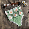 Crochet Flower High Waist Bikini Panties Bottoms Separate Women's Swimsuit Shorts 2019 Crochet Bathing Suit Underwear Cotton Wom