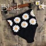 Crochet Flower High Waist Bikini Panties Bottoms Separate Women's Swimsuit Shorts 2019 Crochet Bathing Suit Underwear Cotton Wom
