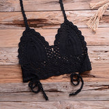 Have Lining Womans Bikini Top Sexy Crochet Knit Separate Female Swimsuit Push Up Bra Beachwear Plus Size Bathing Suits