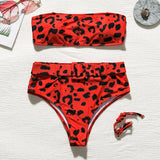 In-X High waist bikinis 2020 mujer Neon swimsuit female one shoulder swimwear women Bandeau top Sexy green bathing suit bathers
