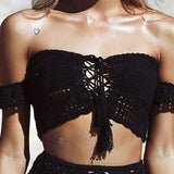 High Waist Bikini Plus Size Bottoms Thong Womens 2020 Crochet Flower Hollow Out Swimsuit Shorts Brazilian Bikini Swimwear