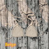 11 Color Beach Crochet Bikini Tops Beach Push up OR Interlining Beach Women Swimwear Top