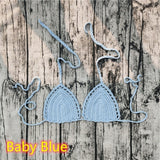11 Color Beach Crochet Bikini Tops Beach Push up OR Interlining Beach Women Swimwear Top