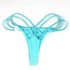 Brazilian Cheeky Bottom Thong V Swimsuit Bottom Bikini T-Back Swimwear Swim Shorts Beach Pants Hipster Briefs Thong Underwear